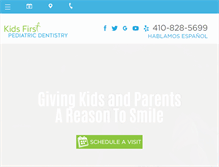 Tablet Screenshot of kidstooth.com